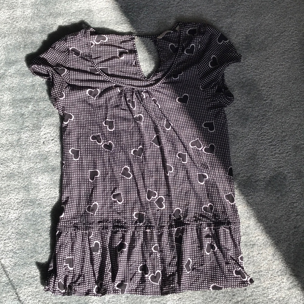 Heart pattern top